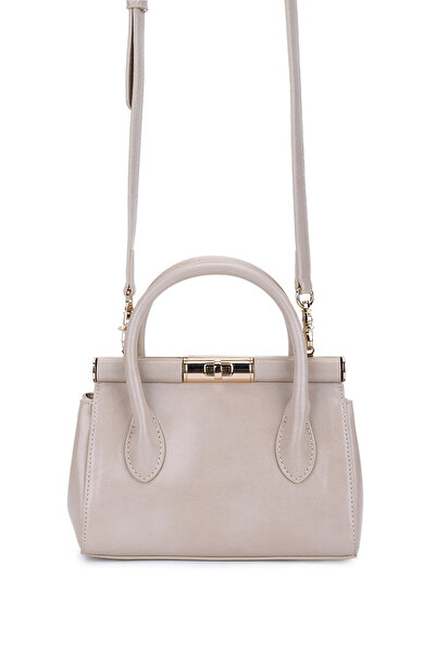 Tamer Tanca Women's Faux Leather Beige Handbag