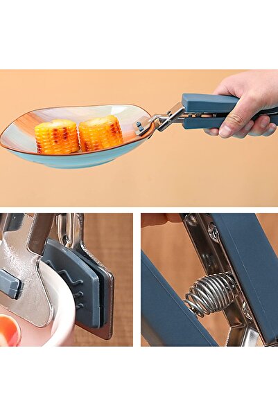 Tahtakale Dünyası Sıcak Ürün Tutmak İçin Ergonomik Silikon 4 lü Set Sıcak Ten...