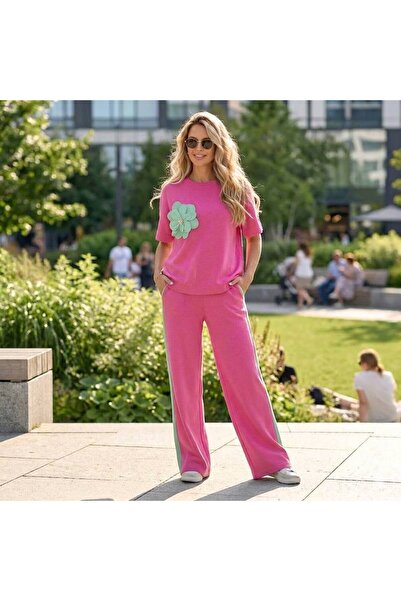 MAXORA SHOP Set Bluză și Pantaloni din Vâscoză Elastică