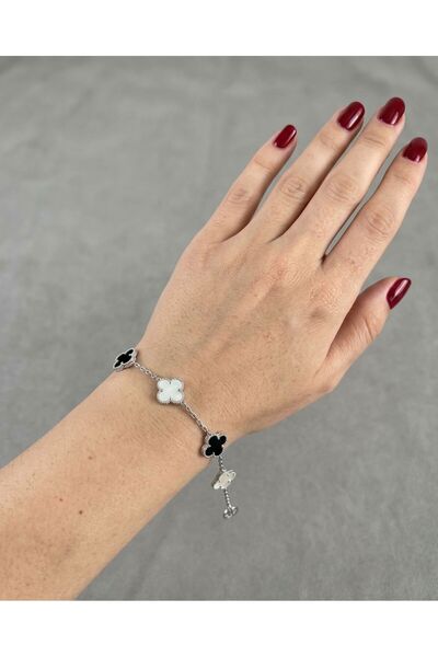 Mutenaura Stainless Steel Clover Bracelet