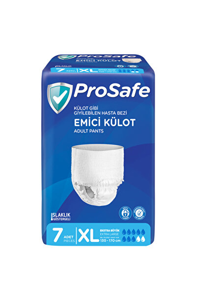 PROSAFE Külotlu Yetişkin Hasta Bezi XLarge (130-170 cm) Islaklık Göstergeli E...