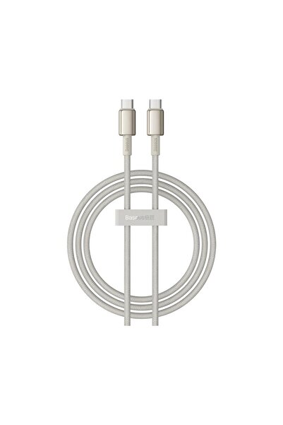 Baseus Tungsten USB C to USB C 240 W Şarj Kablosu 2m – Gold