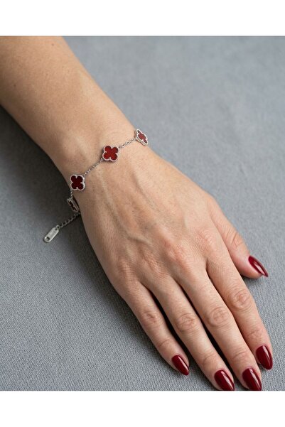 Mutenaura Stainless Steel Clover Bracelet