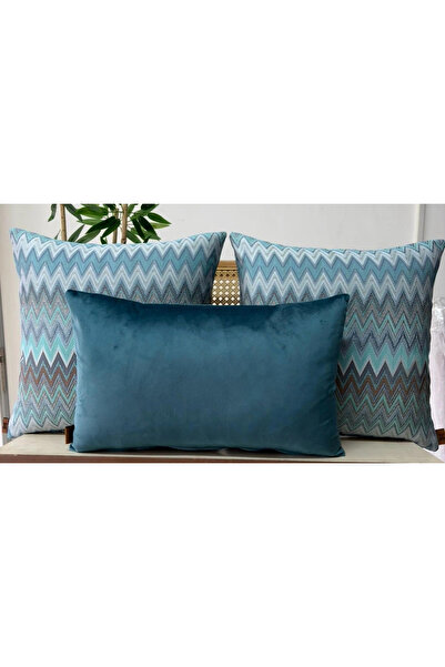 Elanora Home Decorative Cushion Cover, High-Quality Woven Fabric, Set of 3
