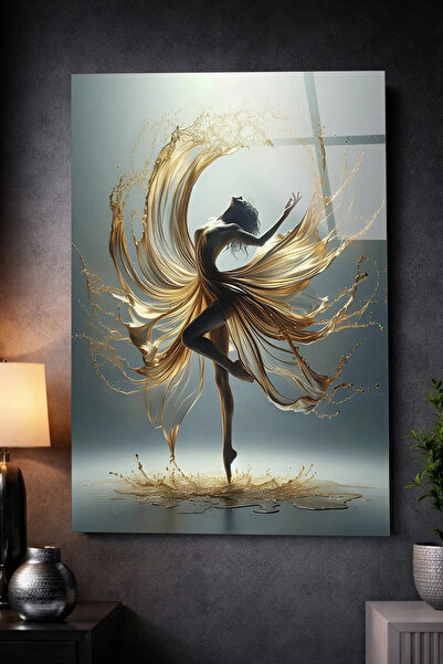 TAULART ΑΝΘΕΚΤΙΚΟ ΓΥΑΛΙΝΟ ΤΡΑΠΕΖΙ ΧΡΥΣΟ ΝΕΡΟ ΧΟΡΟΣ ΜΠΑΛΕΣ ΚΑΛΛΙΤΕΧΝΙΚΟ ΜΟΝΤΕΡ...