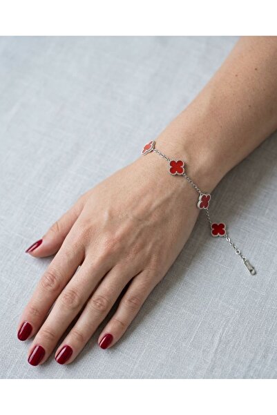 Mutenaura Stainless Steel Clover Bracelet