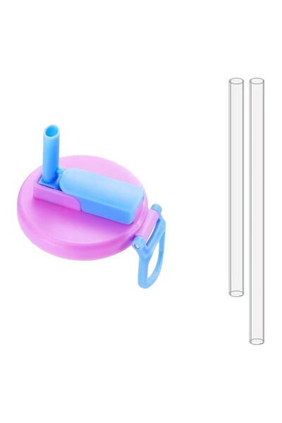 Flippy Flippy Spill-Proof Lid for Cans, with Transparent Straw, , with Carry ...