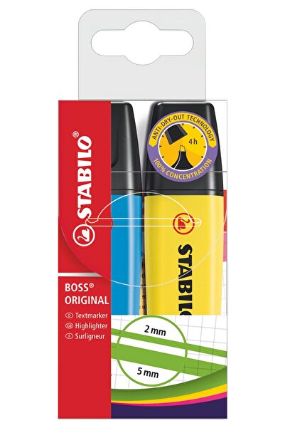 Stabilo BOSS ORIGINAL Fosforlu Kalem Seti 2'li Blister