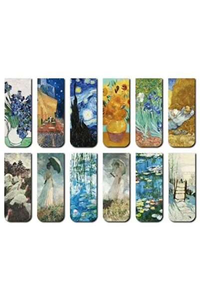 OEM Artistic Magnetic Bookmark, Van Gogh, Monet, Different Models