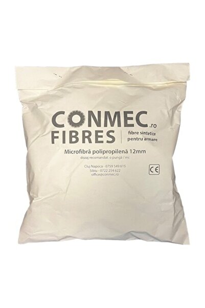 Conmec Microfibră de polipropilenă 12mm pentru beton și șapă - Armare dispers...