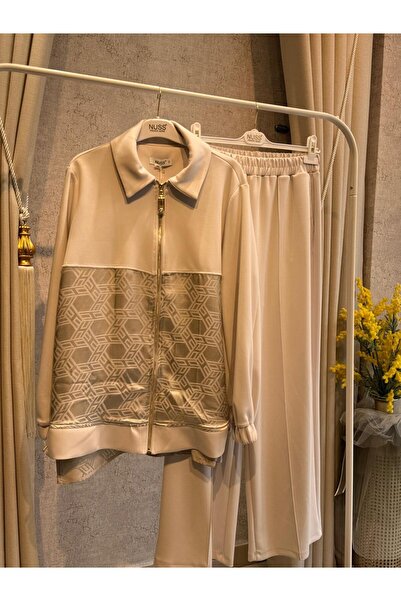 Nuss 1048 Jakar Detay Pantolonlu Takım Taş