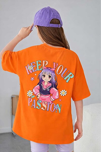 E-ROMA Keep Your Passion Printed Unisex Children's T-Shirt 4Gh2