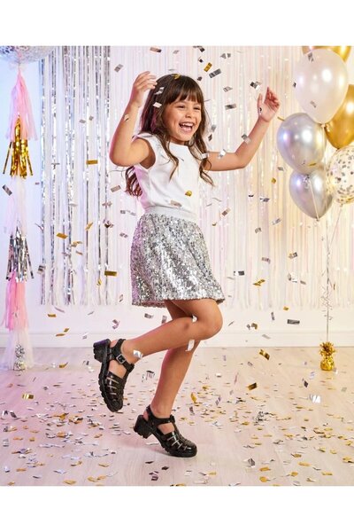 Melissa Possession Heel Silvery Sandals - Black