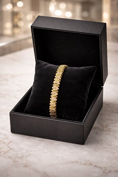 Alissa Accessories ALİSSA VİP ÇELİK 316 L 6 CM BİLEZİK GOLD