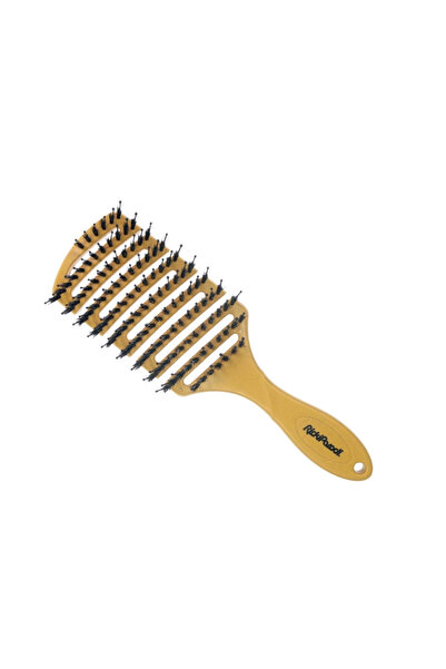 RickiParodi Maxsoft Golden Rectangular Detangling and Volume Hairbrush