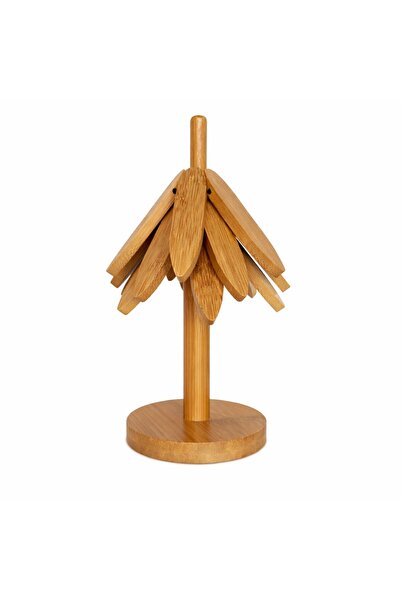 Flippy Flippy Hot Pot Holder, Bamboo, Thermal Insulation, 21 x 13.5 cm, Light...