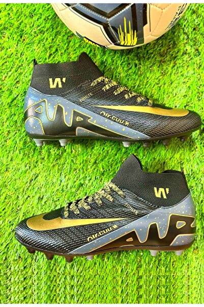 Walked Erkek Çocuk Dişli Çivili Krampon Çorap Bilek Boğazlı Krampon Halı Saha...