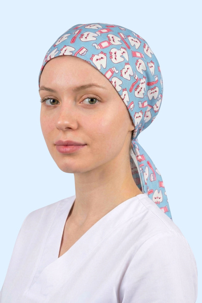 Viridi Medical Fashion DİŞ DESEN MAVİ CERRAHİ ENSE BONE