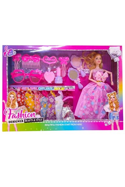 Toybox Cute Fashion Doll With Baby Doll & Dress Up Accessories Doll Set