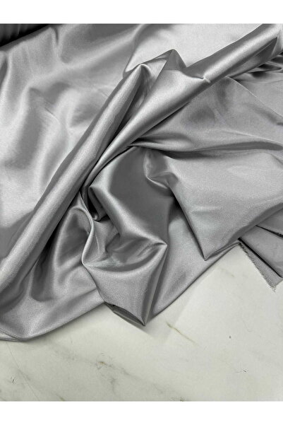 ipekkumaş Silver Gray Lycra Satin Fabric Our Product Is Sold by the Piece 1 P...