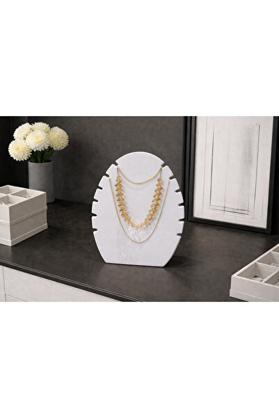 DU&ER Jewelry Organizer Stand – Decorative Jewelry Organizer with Necklace an...