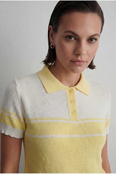 KENZA'A TRİKO Bluză Polo Taka Color Block