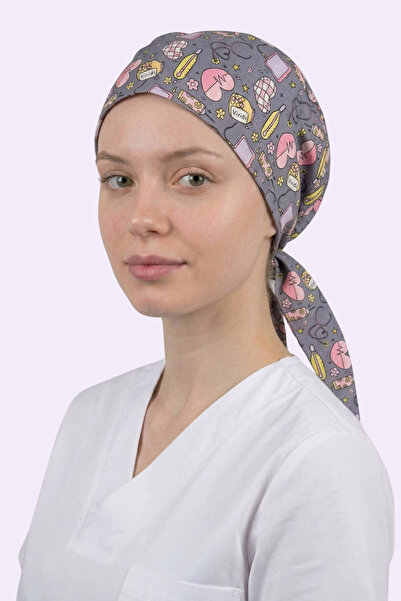 Viridi Medical Fashion MEDİKAL DESEN MOR CERRAHİ ENSE BONE