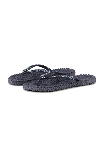 Ilse Jacobsen Ombre Blue Cheerful03G - Lacivert Taşlı Parmak Arası Terlik