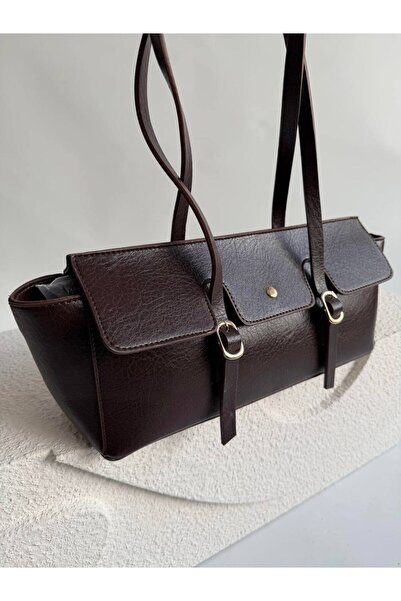 Fiori Geantă de umăr din piele artificială pentru femei