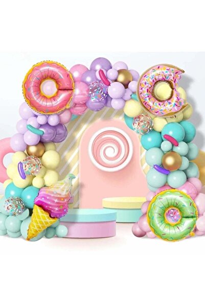 Toybox Pastel Donut 110 PCS Balloon Garland Arch Kit For Decoration