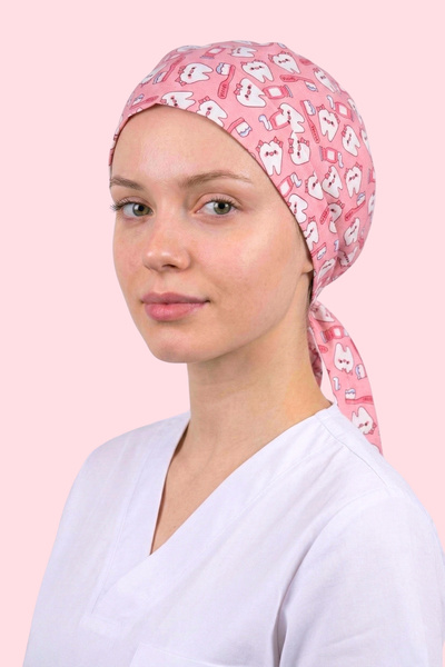 Viridi Medical Fashion DİŞ DESEN PEMBE CERRAHİ ENSE BONE