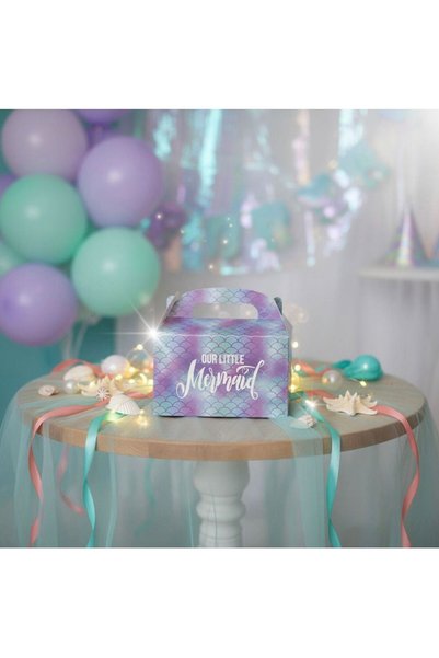 SoCadeauByLyna Mermaid Birthday Goody bag (carton box): Fun and ready-to-give!