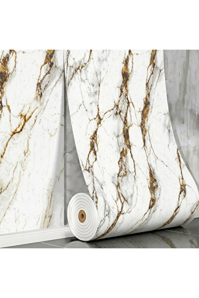 Teno ® travertine tile, durable, multi-layer, 2.1 sqm, 3×0.7 m, white marblei...