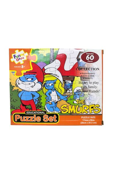 JPT The Smurfs Kids Puzzle 60 Pieces 28x20cm