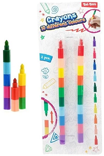 JPT 2 Creioane Multicolor Interschimbabile 10 Culori