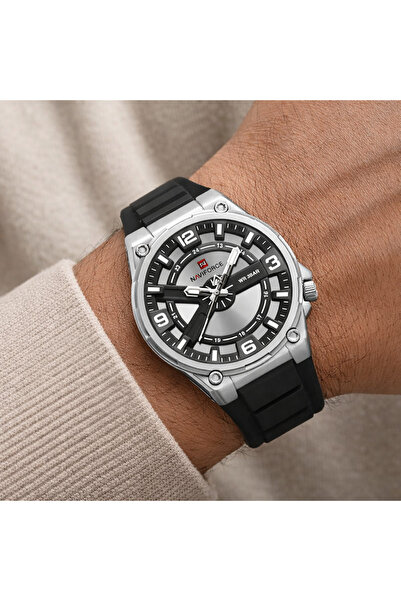 Naviforce Silicone Cord Men's Wristwatch – Stylish and Sporty Design