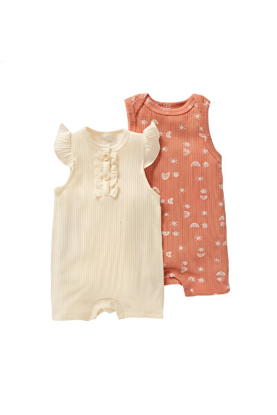 Bambimici -Athena 2-Piece Sleeveless Printed Baby Body Suit-Multicolor, 03M t...