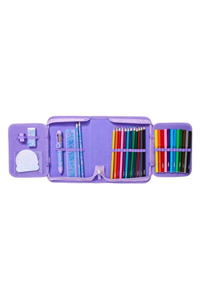 SMIGGLE Purple Girl Children Stationery Supplies Pencil Case