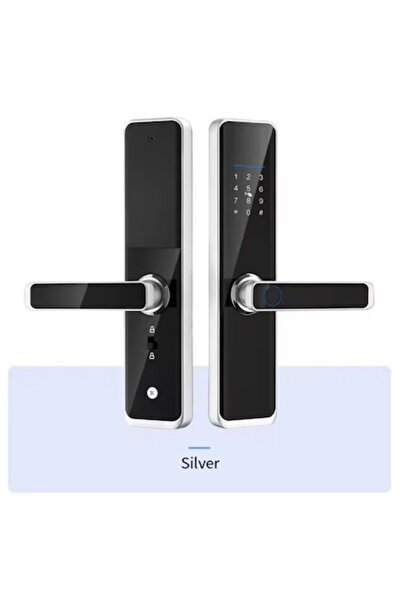 OEM Încuietoare inteligentă eseye, digitală, cu amprentă, WiFi, neagră, 300x68mm