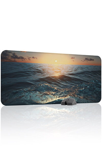 mousepad bastir لوحة ماوس ألعاب مطاطية مخيطة ومضادة للانزلاق من Ocean V1 - 90...
