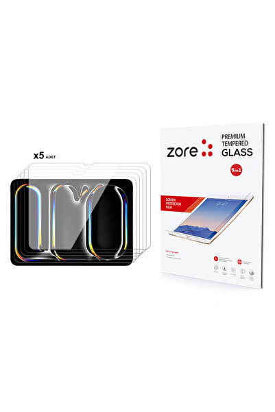 zore iPad 11 Pro 2024 Compatible .Seko 5in1 Tablet Tempered Glass Screen Prot...