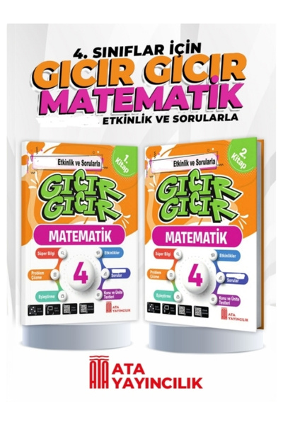 Analiz Yayınları 4. Sınıf Gıcır Gıcır Matematik 1 ve 2. Kitap (2'li kitap)
