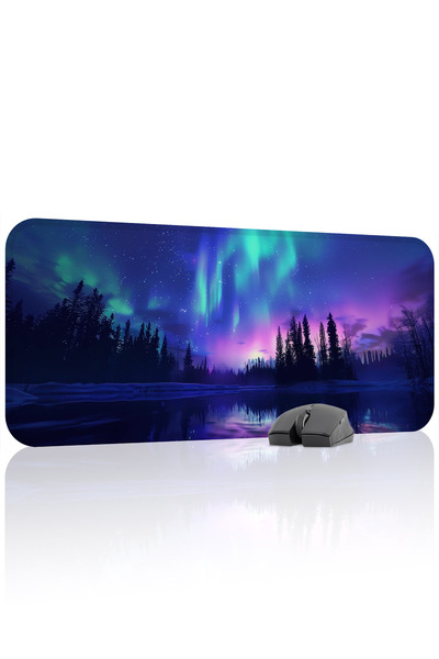 mousepad bastir Northern Lights Non-Slip Stitched Rubber Gamer Mousepad V4 - ...
