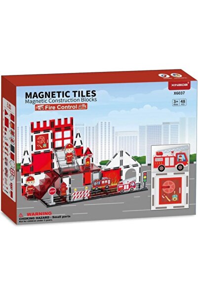 Genel Markalar Manyetik Tiles Yangın Kontrol 48 Adet Manyetik Yapı Magnetic B...