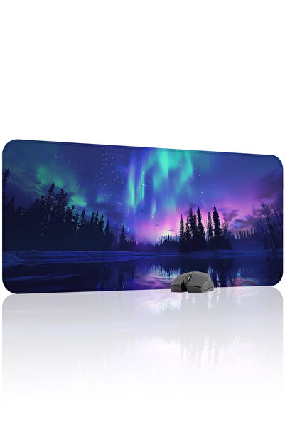 mousepad bastir Northern Lights Non-Slip Stitched Rubber Gamer Mousepad V4 - ...