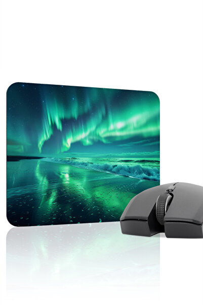 mousepad bastir Aurora Northern Lights Non-Slip Stitched Rubber Gamer Mousepa...