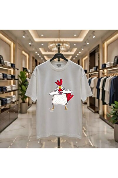 playwear Μπλουζάκι με στάμπα Heart Rooster, 100% βαμβακερό, oversized, χαλαρή...