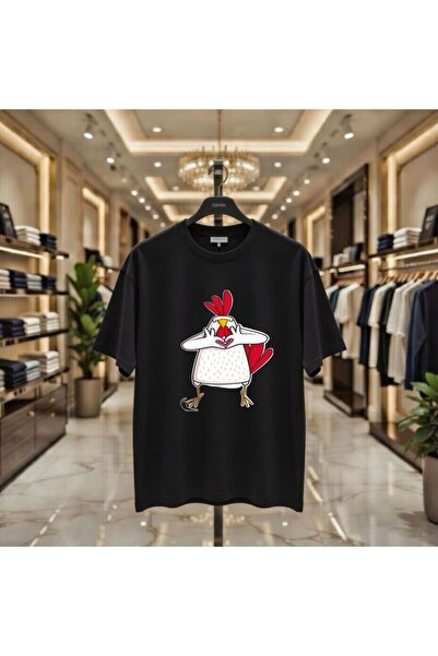 playwear Μπλουζάκι με στάμπα Heart Rooster, 100% βαμβακερό, oversized, χαλαρή...