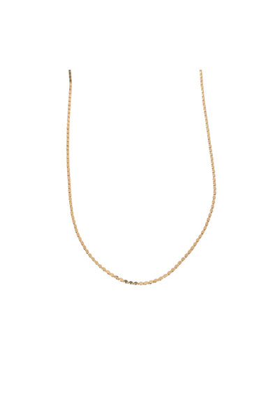 Güler Yüzlü Silver Xuping 2 mm Thin Crushed Flake Necklace 45 cm Gold - Rose ...