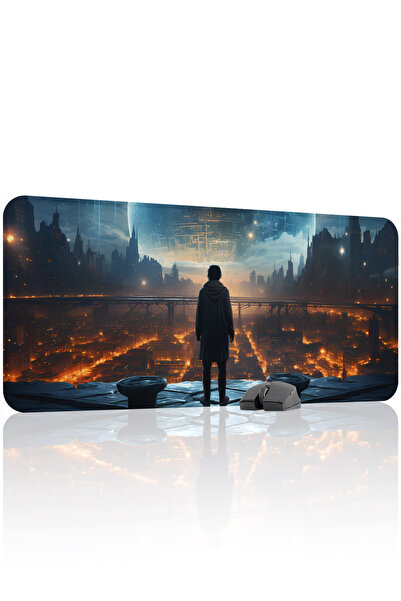 mousepad bastir لوحة ماوس ألعاب مطاطية مخيطة ومضادة للانزلاق من Star Galaxy V...